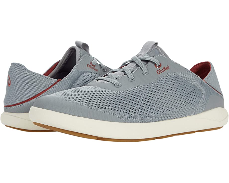 Olukai Moku Pae 10472-25RX Mens Size 11 Gray Mesh Lace Up Casual Boat Shoes Used Olukai Moku Pae 10472-25RX Mens Size 11 Gray Mesh Lace Up  main image 2