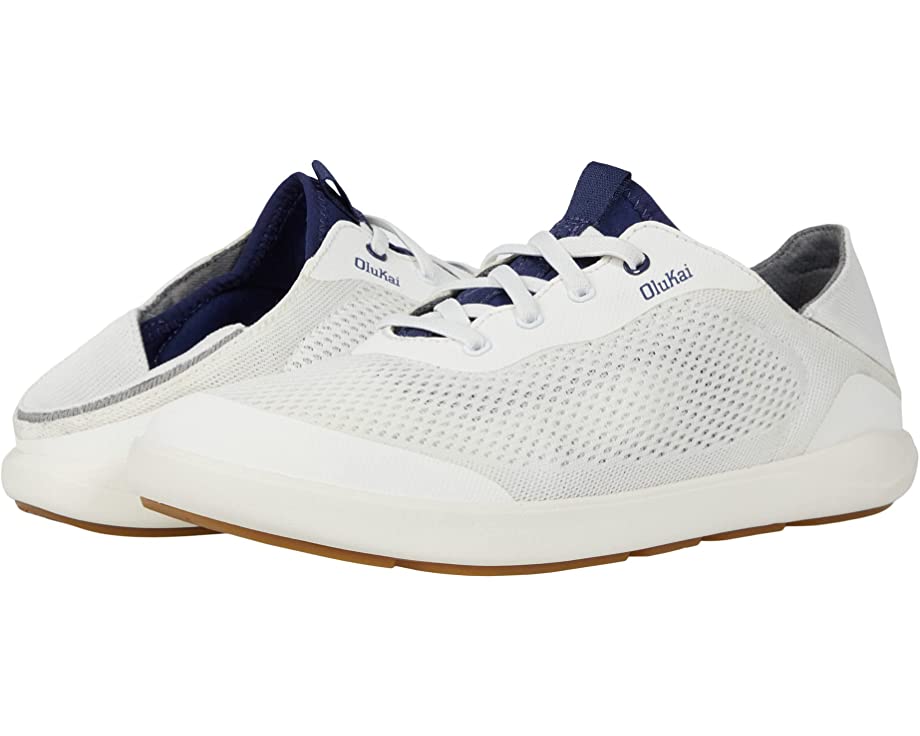 Olukai Men's Moku Pae Casual Shoe - Bright White/Pacifica 10472-WBHF