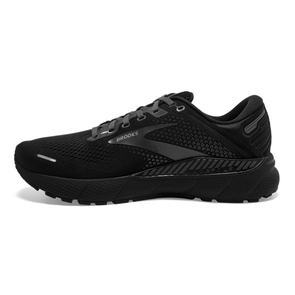 Brooks Women's Adrenaline GTS 22 Running Shoe - Black/Black/Ebony 1203531B020