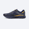 Brooks Men's Adrenaline GTS 22 Running Shoe - Peacoat/Grey/Sunflower 1103661D438