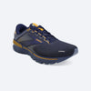 Brooks Men's Adrenaline GTS 22 Running Shoe - Peacoat/Grey/Sunflower 1103661D438