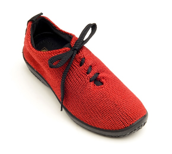 Arcopedico Women's LS Knit "Shocks" Comfort Shoe 1151 Red