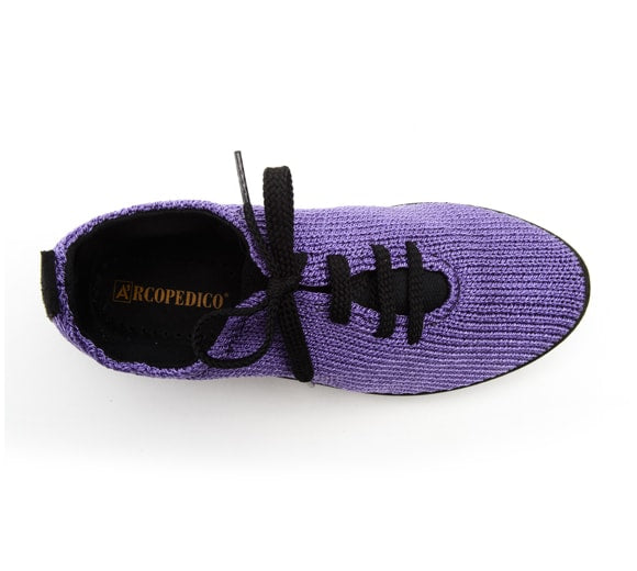 Arcopedico Women's LS Knit "Shocks" Comfort Shoe - Violet 1151