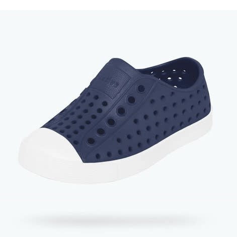 Native Junior's Jefferson Sneaker - Regatta Blue/Shell White 12100100-4201 - ShoeShackOnline