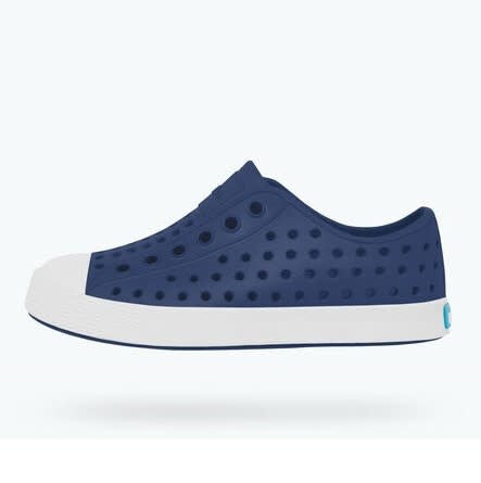 Native Junior's Jefferson Sneaker - Regatta Blue/Shell White 12100100-4201 - ShoeShackOnline