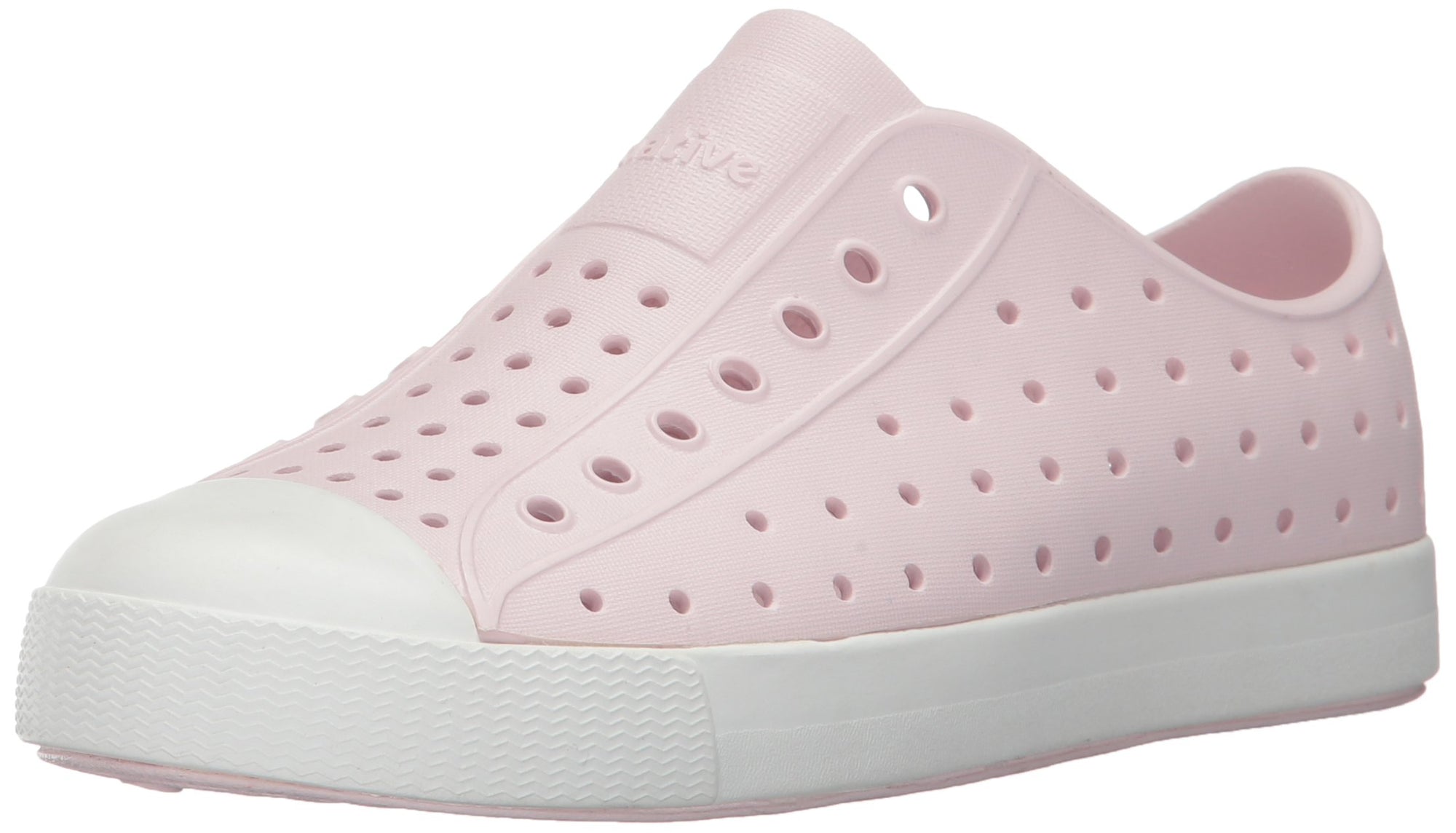 Native Junior's Jefferson Sneaker - Milk Pink/Shell White 12100100-6801 - ShoeShackOnline