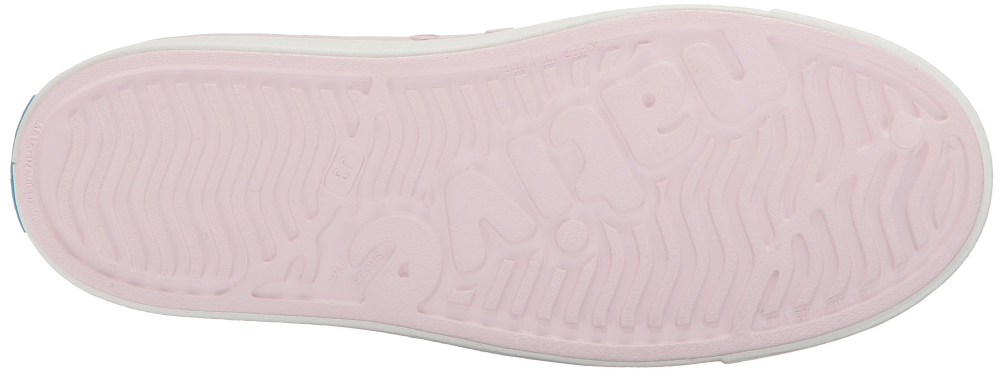 Native Junior's Jefferson Sneaker - Milk Pink/Shell White 12100100-6801 - ShoeShackOnline