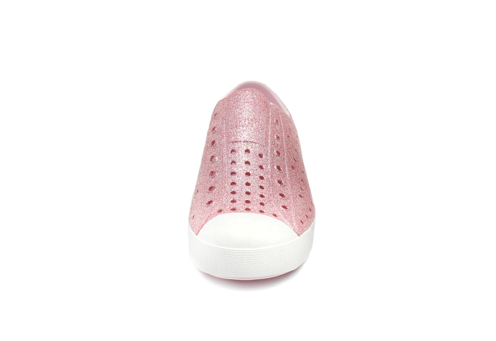 Native Junior's Jefferson Bling Sneaker - Milk Pink/Shell White 12100112-6805 - ShoeShackOnline