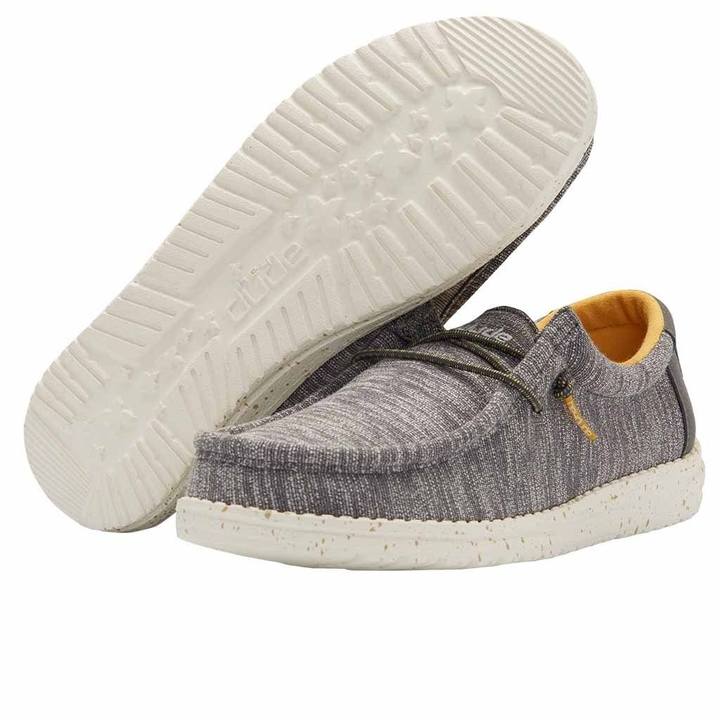 Hey Dude Youth Wally Stretch Slip On Shoe - Taupe 130131555