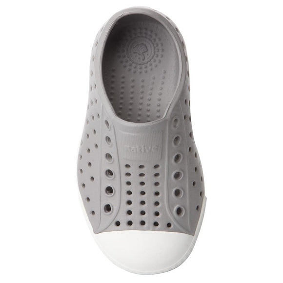 Native Kid's Jefferson Sneaker - Pigeon Grey/Shell White 13100100-1501 - ShoeShackOnline
