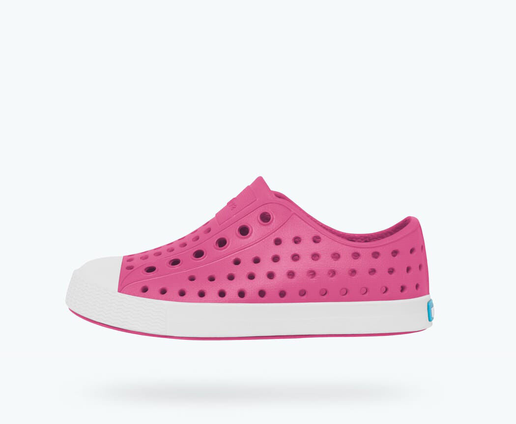 Native Kid's Jefferson Sneaker - Hollywood Pink/Shell White 13100100-5626 - ShoeShackOnline