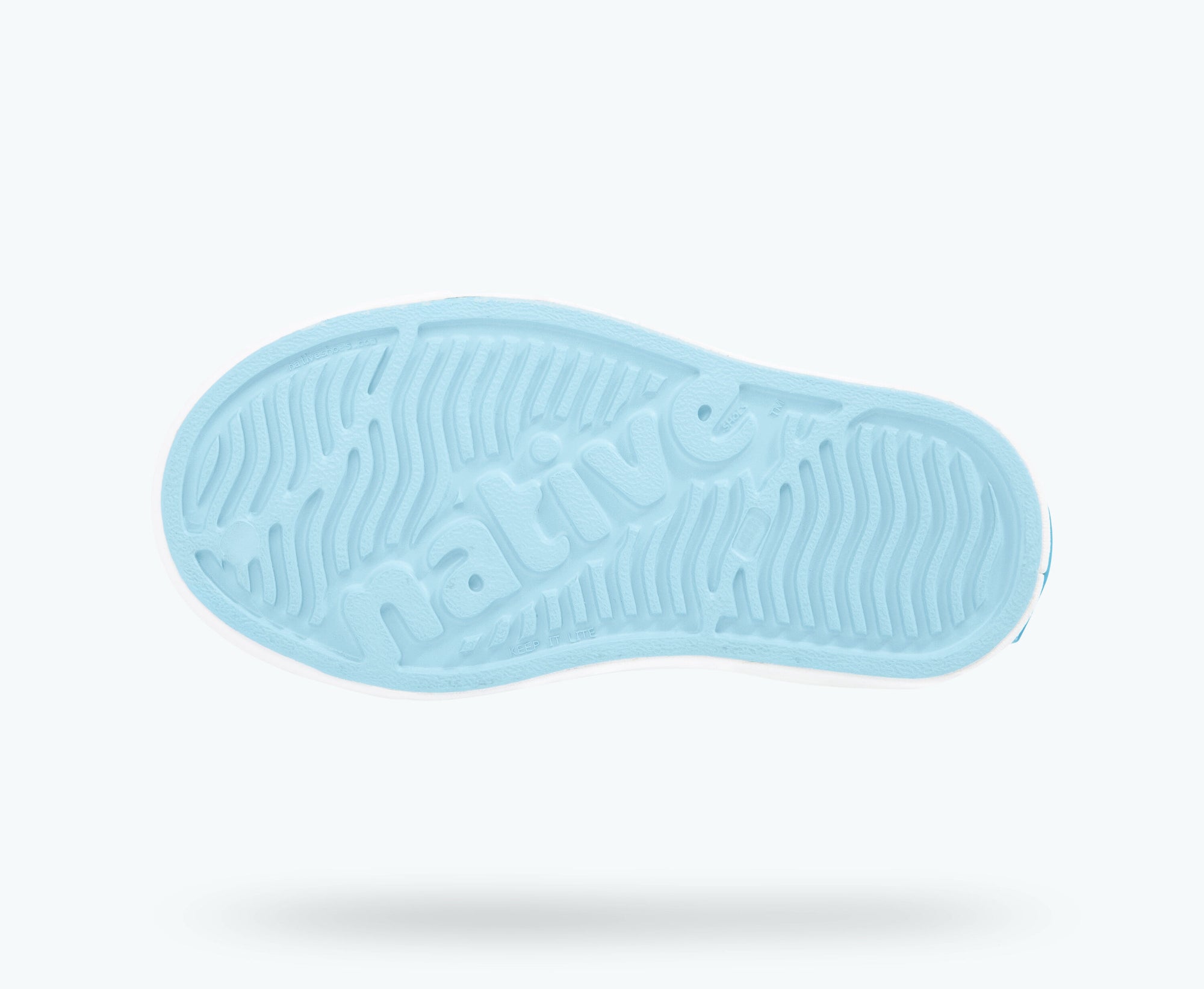 Native Kid's Jefferson Bling Sneaker - Pool Bling/Shell White 13100112-4337 - ShoeShackOnline