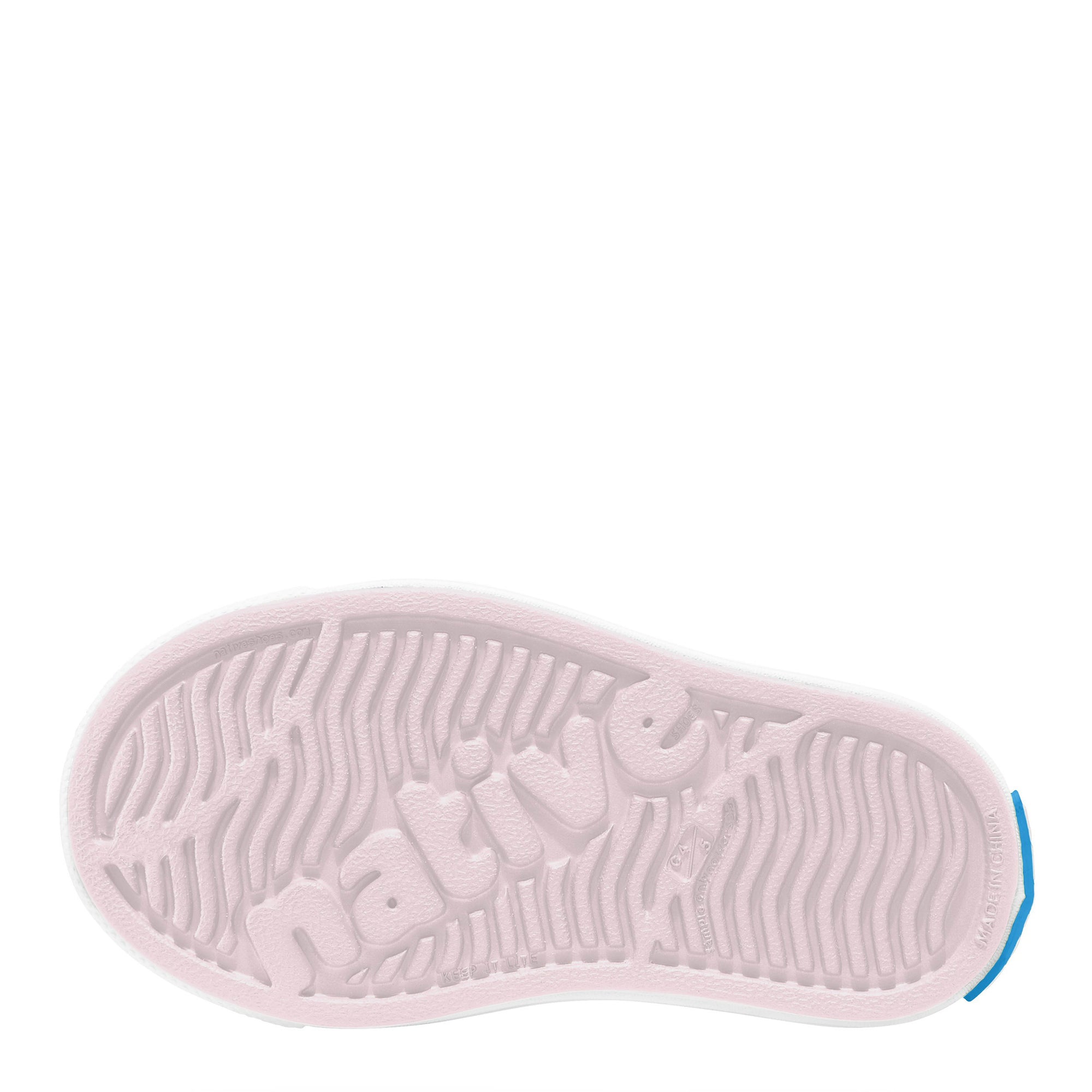 Native Kid's Jefferson Bling Sneaker - Milk Pink/Shell White 13100112-6805 - ShoeShackOnline