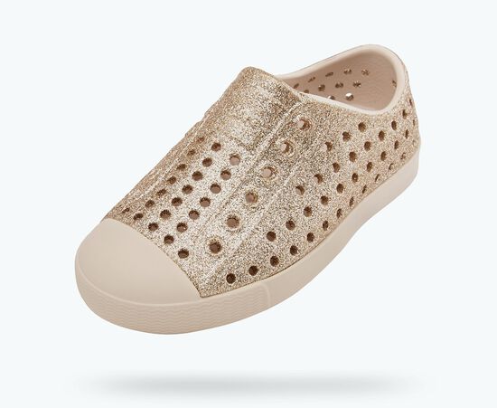 Native Junior's Jefferson Bling Sneaker - Rock Salt Bling/Rock Salt Pink 15100112-5506