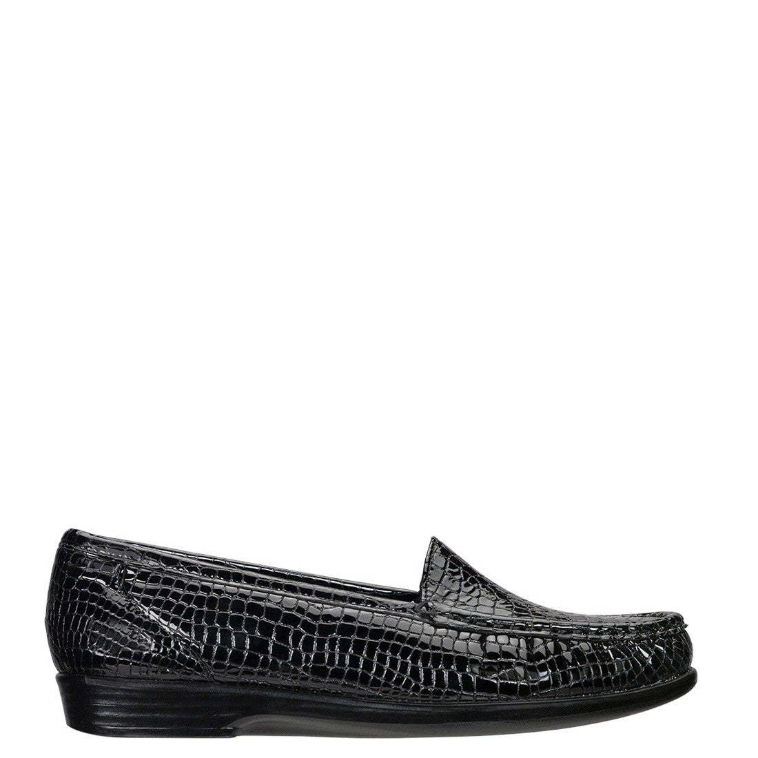 SAS Women's Simplify - Black Croco 1556-181 - ShoeShackOnline