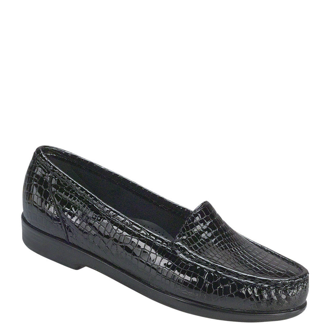 SAS Women's Simplify - Black Croco 1556-181 - ShoeShackOnline