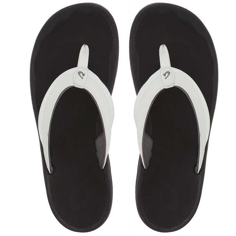 Olukai Women's 'Ohana Sandal - White/Black 20110-4R40