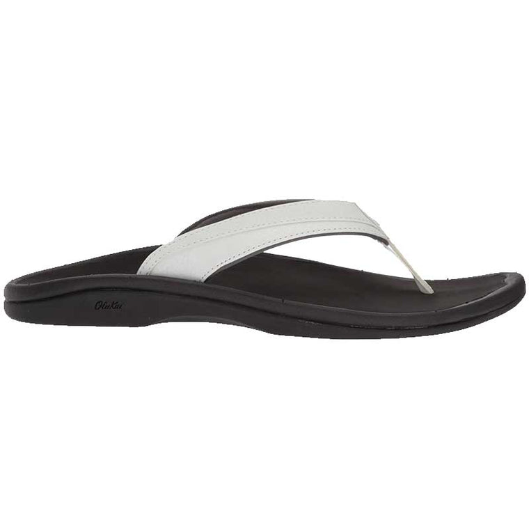 Olukai Women's 'Ohana Sandal - White/Black 20110-4R40