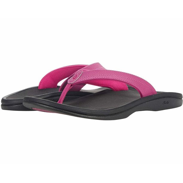 Olukai Women's 'Ohana Sandal - Orchid Flower/Black 20110-7F40