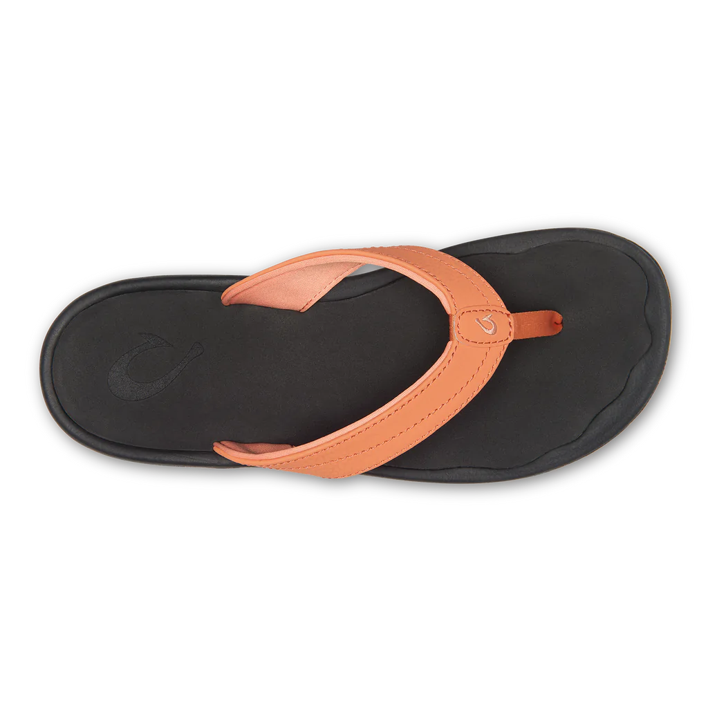 Olukai Women's 'Ohana Sandal - Shell Coral/Black 20110-VL40