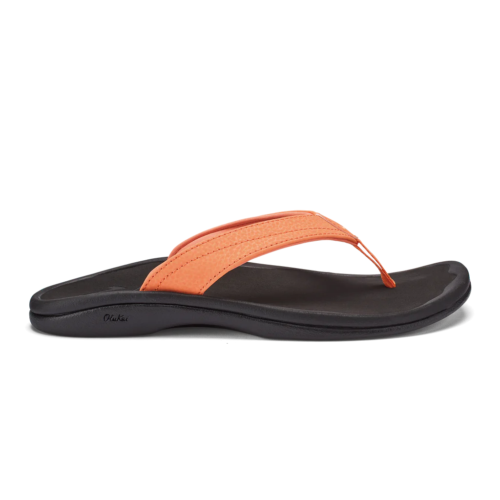 Olukai Women's 'Ohana Sandal - Shell Coral/Black 20110-VL40