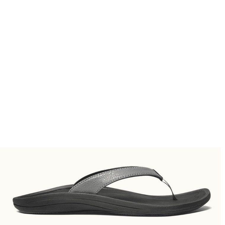 Olukai Women's Kulapa Kai Sandal - Charcoal/Black 20198-2640 - ShoeShackOnline