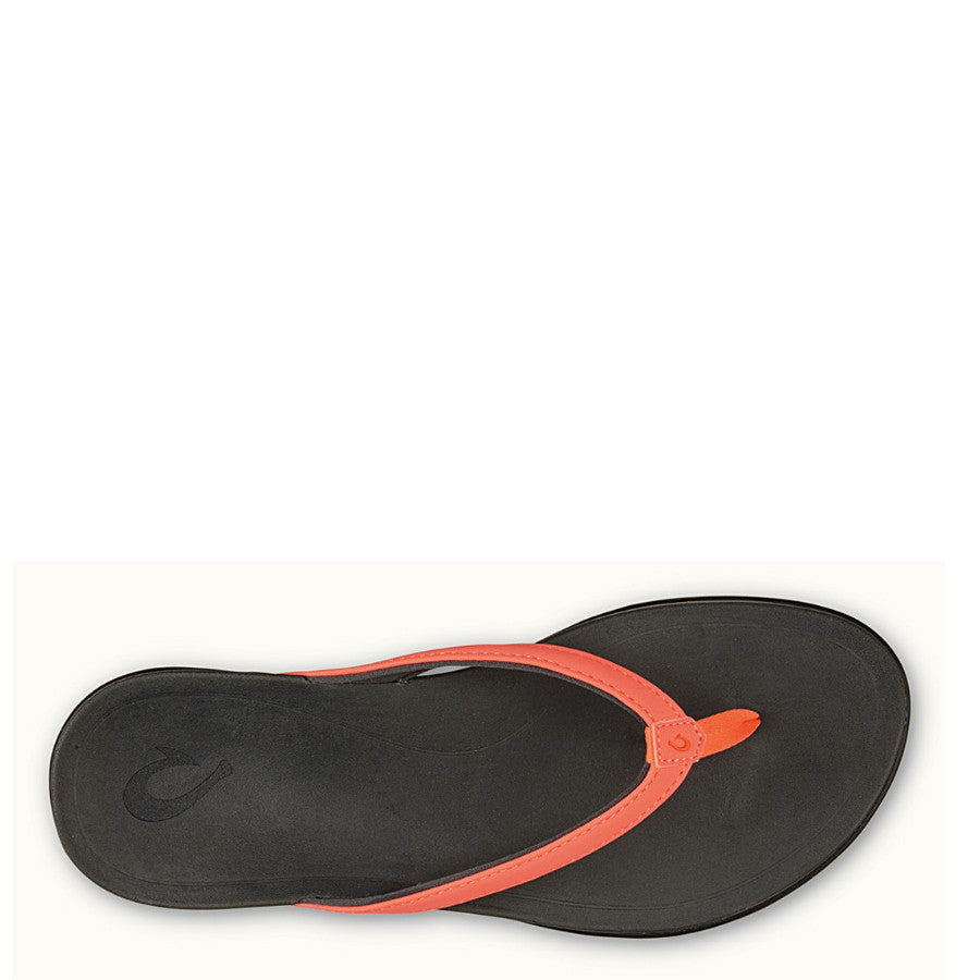 Olukai Women's Ho'Opio Sandal - Coral/Dark Shadow 20294-496C - ShoeShackOnline