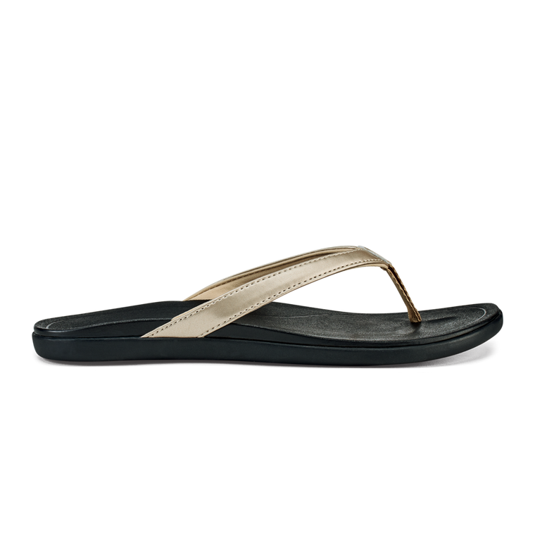 Olukai Women's Ho'Opio Sandal - Bubbly/Black 20294-FA40