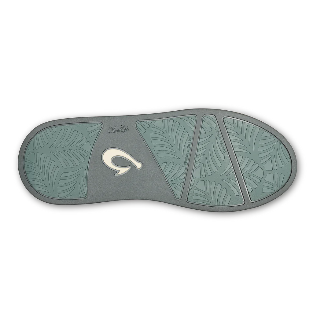 Olukai Women's Ki'ihele 'Ili Leather Slip On Shoe - Black/Black 20471-4040