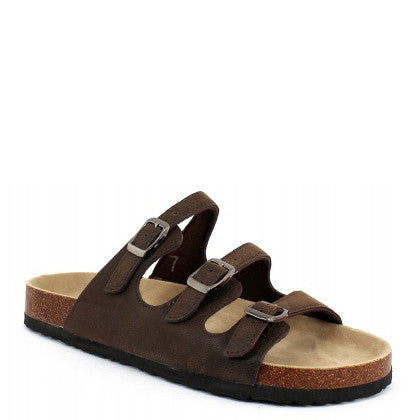 Outwoods Women's Bork-43 3-Strap Sandal - Brown 21320-702 - ShoeShackOnline