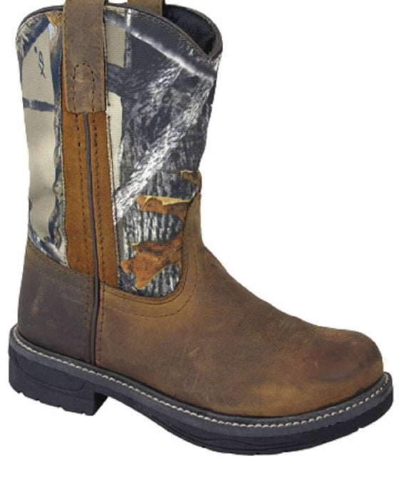 Smoky Mountain Child's Buffalo Wellington Western Boot - Brown/Camo 2463C