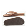 Rainbow Men's Double Layer Premier Leather Flip Flops - Dark Brown 302ALTS - ShoeShackOnline