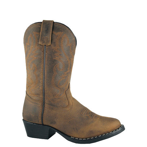 Smoky Mountain Kid's Denver Western Boots - Oil Distressed Brown 3034C - ShoeShackOnline