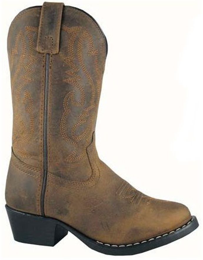 Smoky Mountain Youth's Denver Western Boot - Oiled Distressed Brown 3034Y