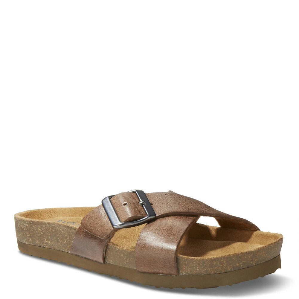 Eastland Women's Kelley Crisscross Slide Sandal - Natural 3403 - ShoeShackOnline