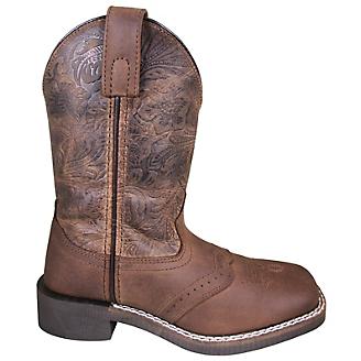 Smoky Mountain Youth Brandy Square Toe Western Boot - Oil Distressed Brown 3101Y