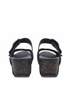 Dansko Women's Susie Platform Wedge Sandal - Black 3420360200