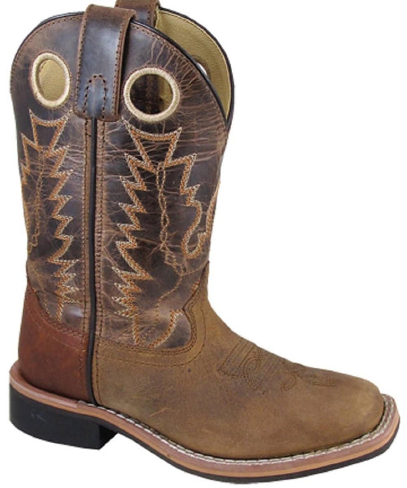 Smoky Mountain Child's Jesse Western Boot - Brown Distressed 3662C