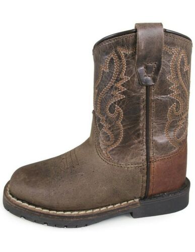 Smoky Mountain Toddler's Autry Western Boot - Brown Distressed 3662T