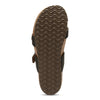 Eastland Women's Tiogo Buckle Strap Thong Sandal - Black Nubuc 3772-01M