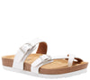 Eastland Women's Tiogo Buckle Strap Thong Sandal - White 3772-13M