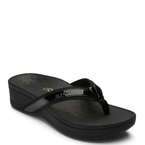 Vionic Women's High Tide Platform Sandal - Black 380Hightide - ShoeShackOnline