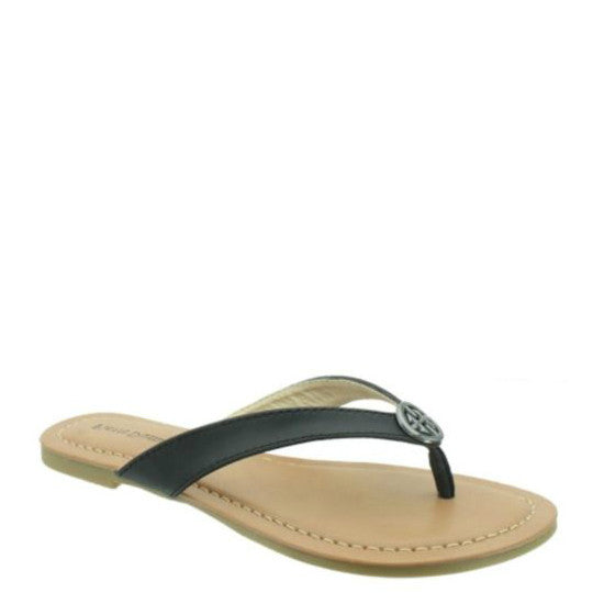 Pierre Dumas Girl s Fanny 5 Thong Sandal Black 41450 101