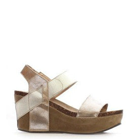Pierre Dumas Girl's Chic-3 Wedge Sandal - Gold 42553-207 - ShoeShackOnline