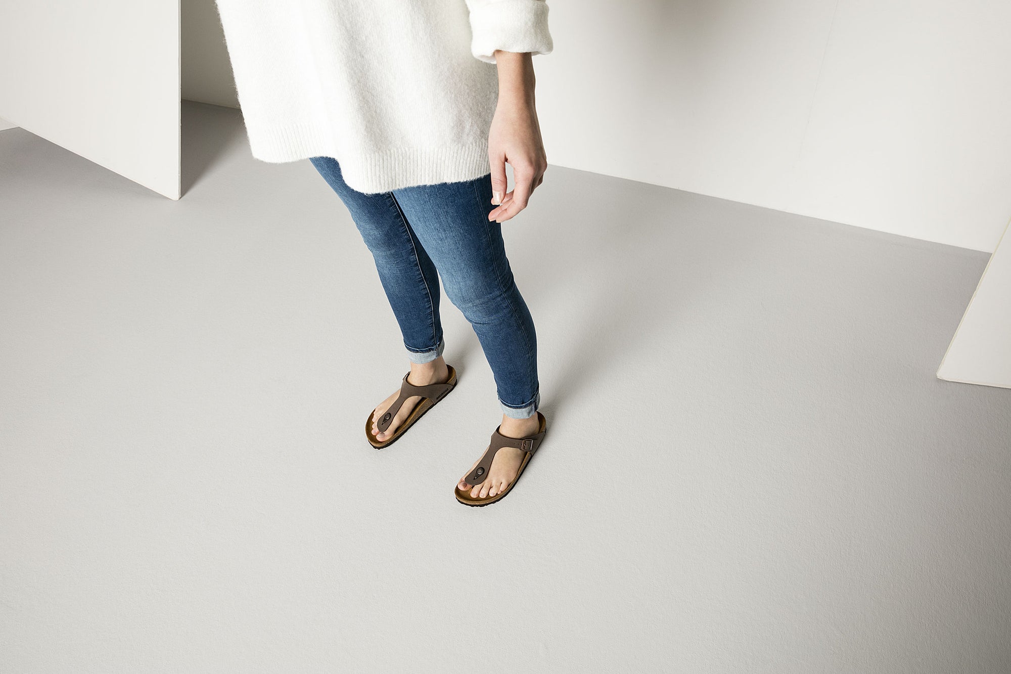 Birkenstock Women's Gizeh - Mocha | Birko-Flor 043751 - ShoeShackOnline