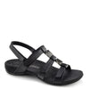 Vionic Women's Amber Adjustable Sandal - Black Crocodile 44Amber - ShoeShackOnline