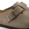 Birkenstock Boston Soft Footbed Narrow - Taupe | Suede Leather - 560773