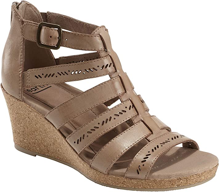 Earth Women's Woodland Sunny Wedge Sandal - Light Pecan 602953WLEA