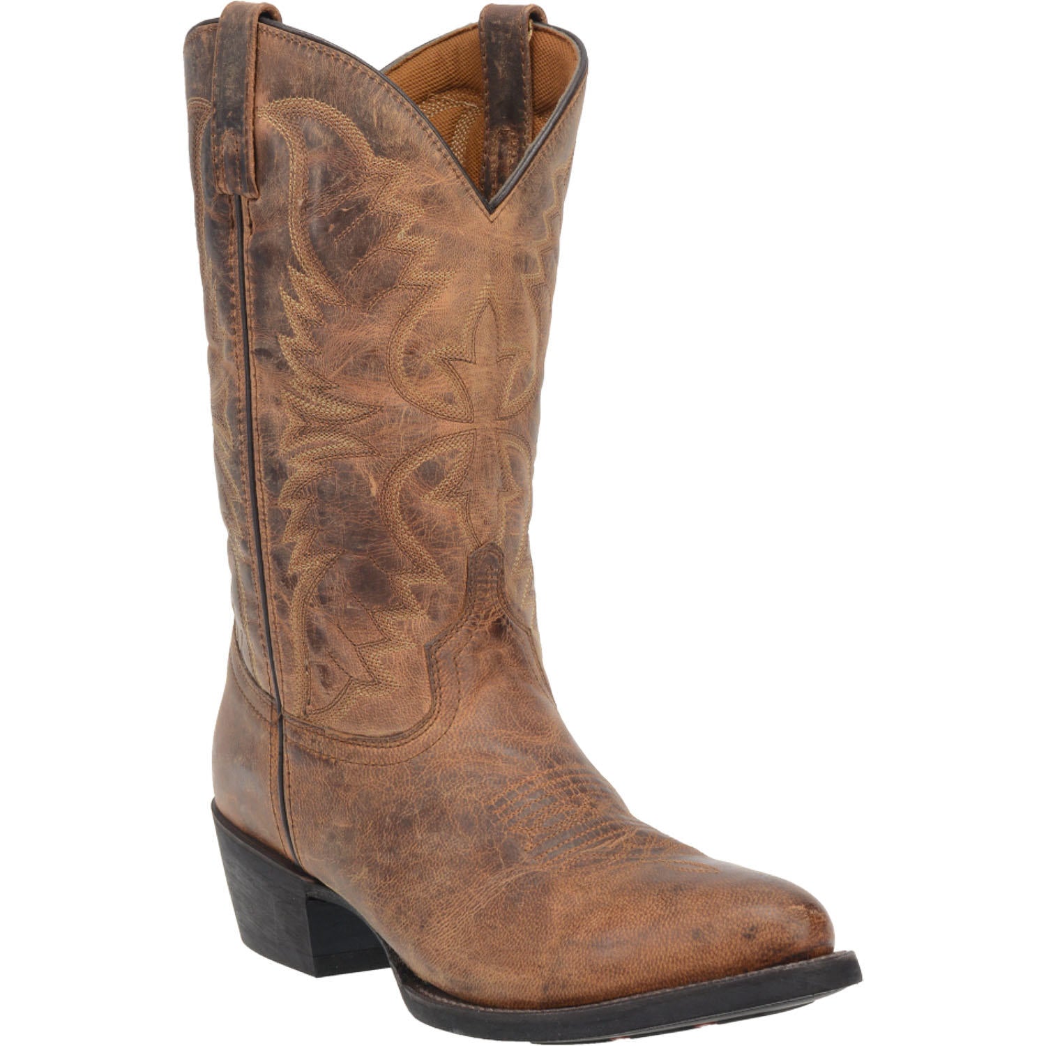 Laredo Mens Leather Cowboy Boots Tan Western Stitching Size 10EE Laredo Mens Leather Cowboy Boots Tan Western | Mercari main image 2
