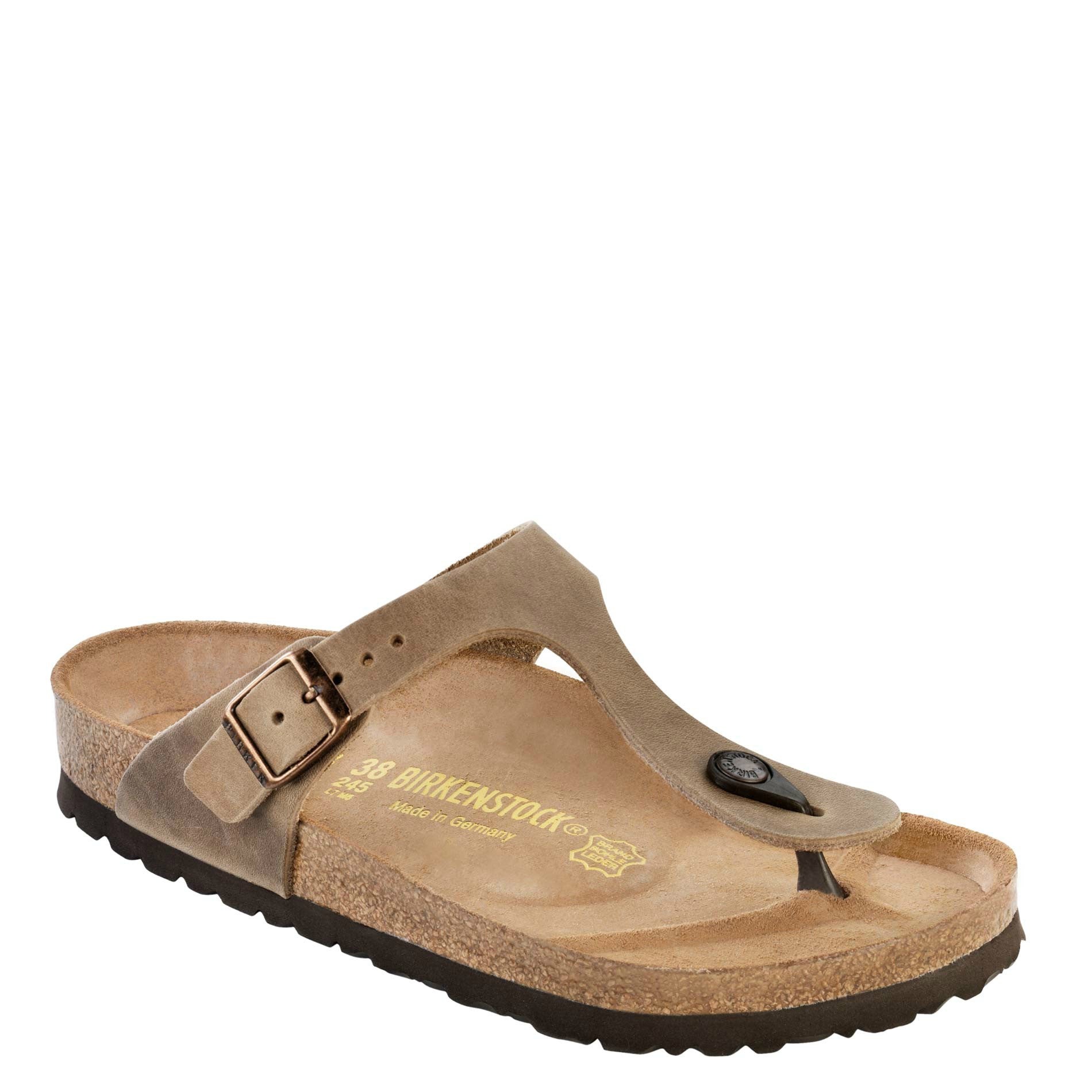 Birkenstock Women's Gizeh - Tobacco | Oiled Leather 943811 - ShoeShackOnline